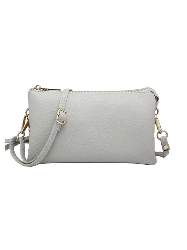 JEN Grey Compartment Crossbody/Wristlet