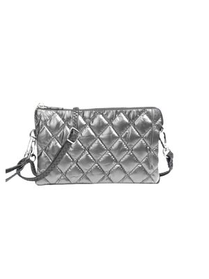 JEN Graphite Puffer Crossbody/Wristlet