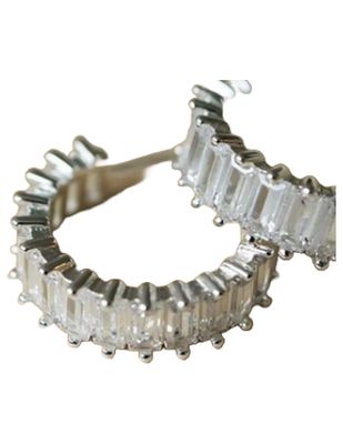 GJ Chara Silver Hoop Earrings