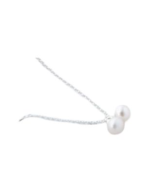 GJ Friendship Silver White Pearl Necklace