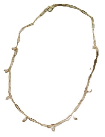 GJ Beatrice Gold Pearl Necklace