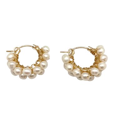 ID Diddi Pearl Hoop Earring