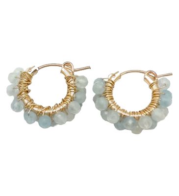 ID Diddi Aqua Hoop Earring