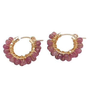 ID Diddi Pink Hoop Earring