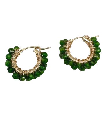 ID Diddi Green Hoop Earring