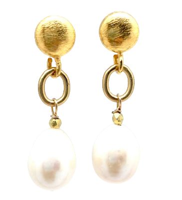 ID Malin Gold &amp; Pearl Earring