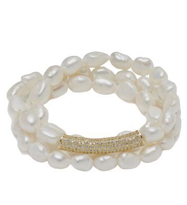 ID Pearl Bar Bracelet