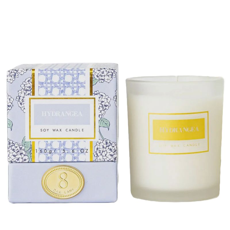 8O Hydrangea Soy Wax Candle
