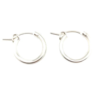 ID Nina Silver Small  Hoop Earring