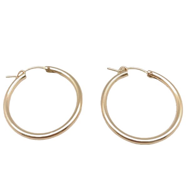 ID Nina Gold Medium Hoop Earring