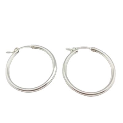 ID Nina Silver Medium Hoop Earring