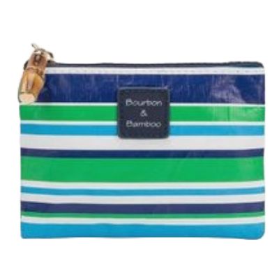 BB Blue Strip Coin Purse