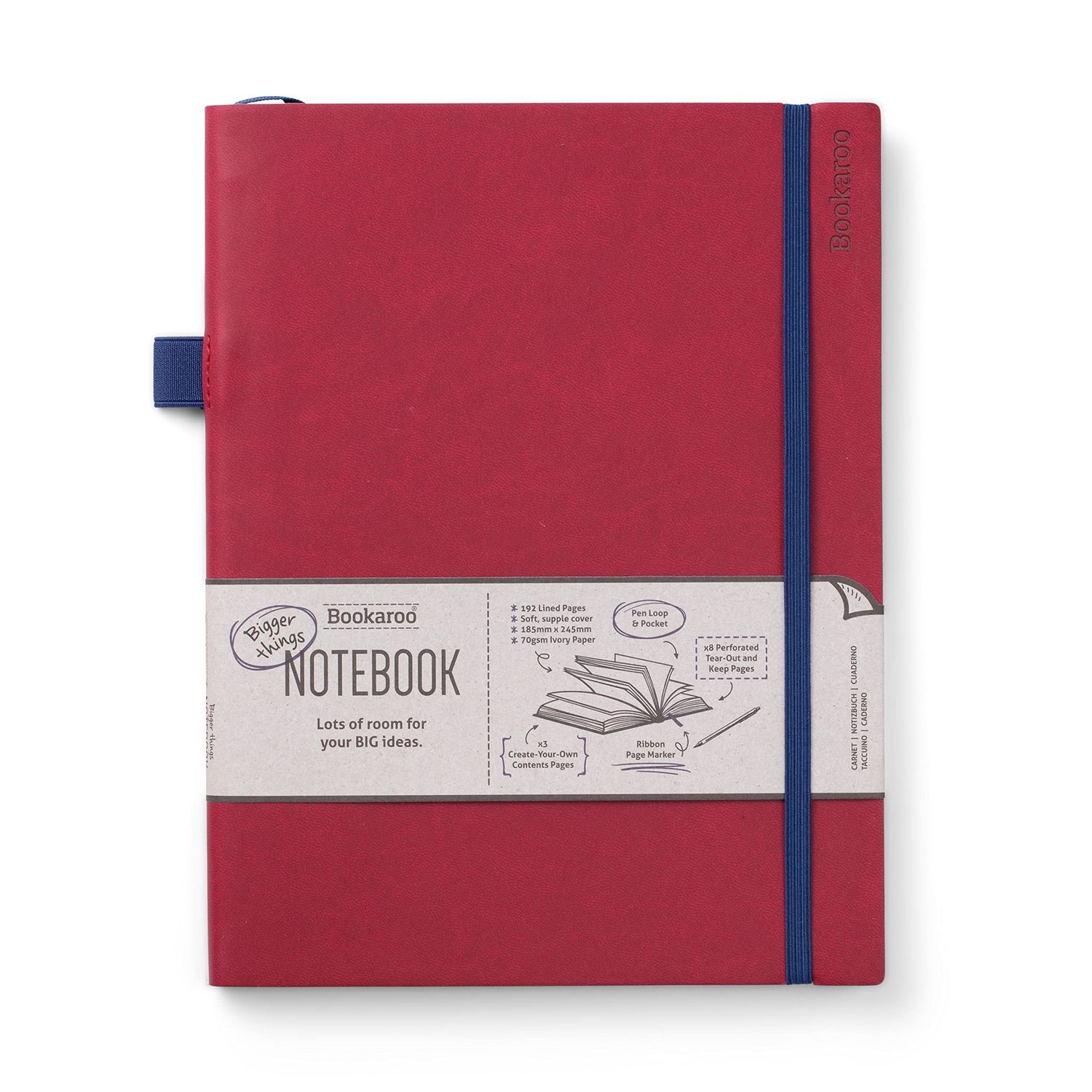 IF Red Bigger Things Bookaroo Notebook