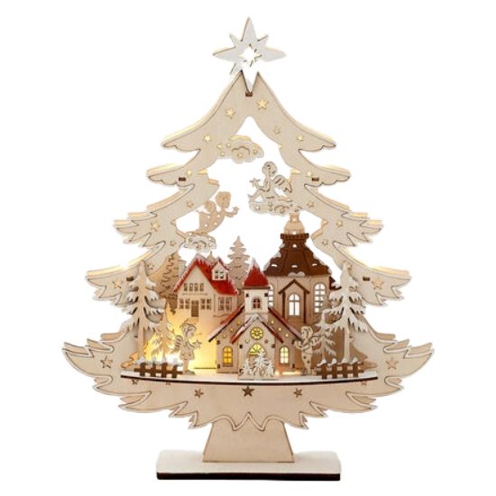 ON Lighted Tree Scene