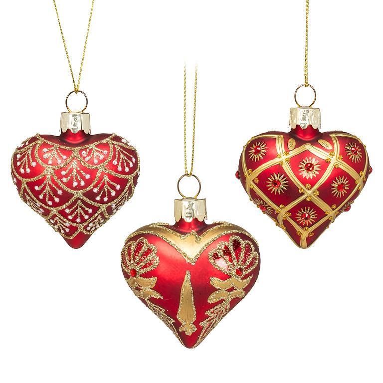 AB Fancy Heart Ornament