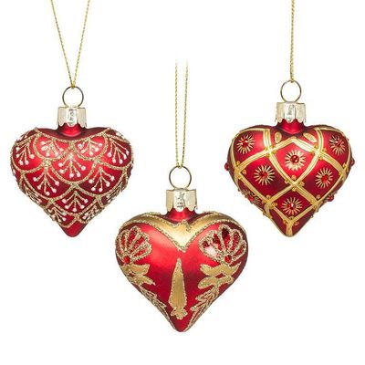 AB Fancy Heart Ornament