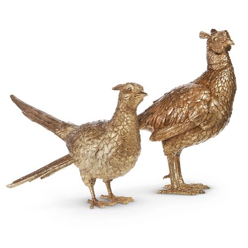 RAZ Large Gold Pheasant Decoration