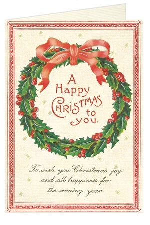 CAV Christmas Wreath Holiday Card