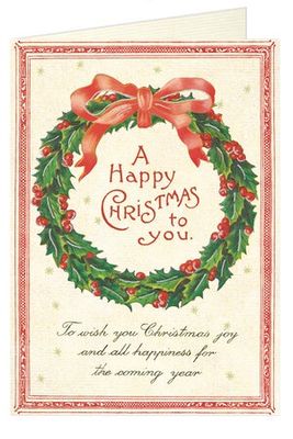 CAV Christmas Wreath Holiday Card