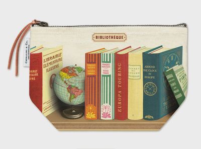 CAV Library Books Vintage Pouch