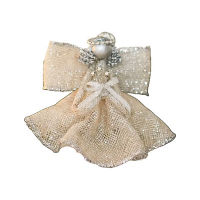 DG Gold Angel with Bow Ornament