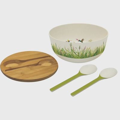 PPD Meadow Buzz Bamboo Salad Bowl