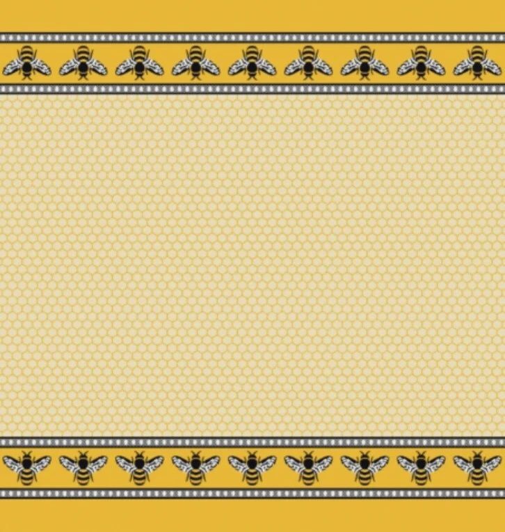 MI Bees Honeycomb White Tea Towel
