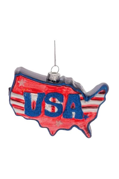 BI USA Flag Ornament