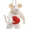 ADV Mouse with Heart Ornament
