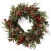ADV Wreath with Berries and Pinecones