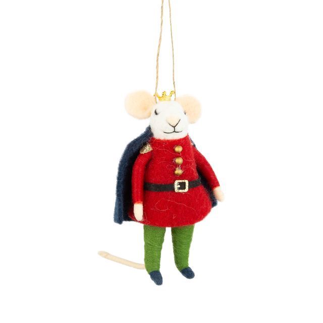 OPT Mouse in Red Soldier Outfit Ornament