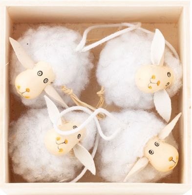 OPT White Sheep Boxed Ornament