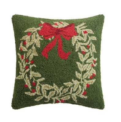 PH Holiday Wreath Hook Pillow