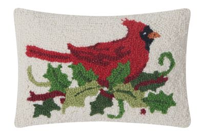 PH Holly Cardinal Hook Pillow