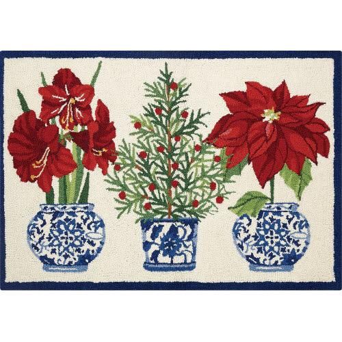 PH Holiday Chinoiseries Hook Rug