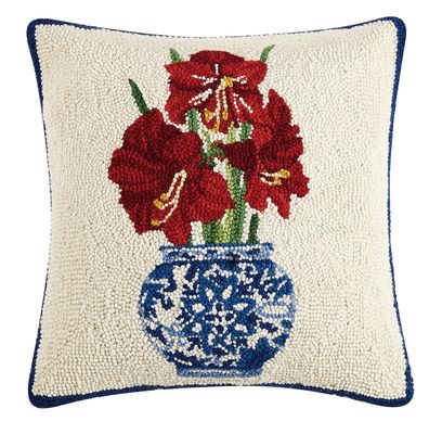 PH Chinoiserie Amaryllis Hook Pillow