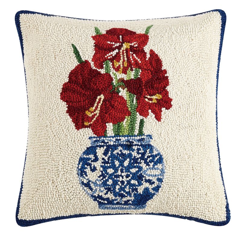 PH Chinoiserie Amaryllis Hook Pillow
