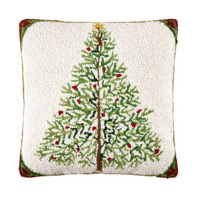 PH Holiday Pine Hook Pillow