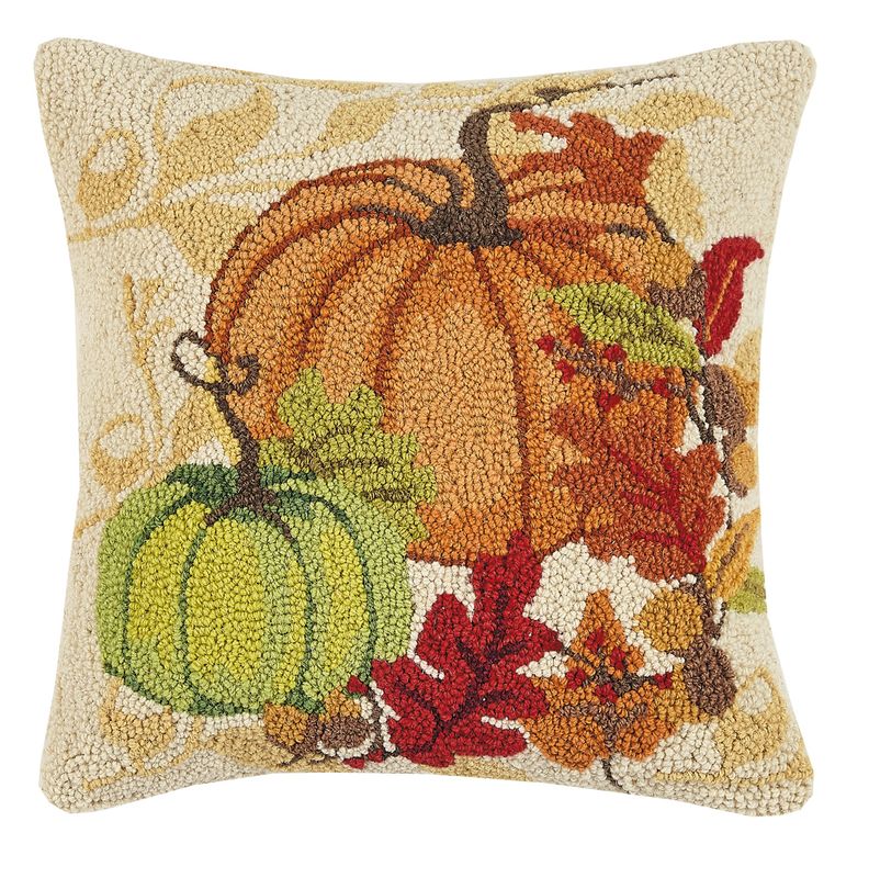 PH Harvest Fall Pumpkin Leaves Pillow