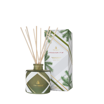 TH Frasier Fir Frosted Plaid Petite Reed Diffuser