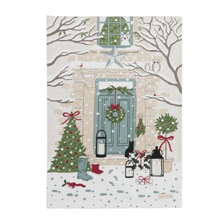 SA Home for Christmas Holly &amp; Berry Tea Towel Set