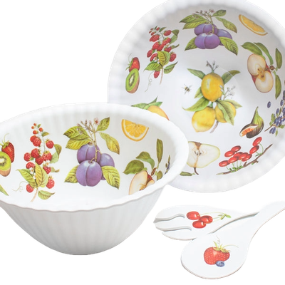 MLT Fruit Melamine Bowl w/Serveware