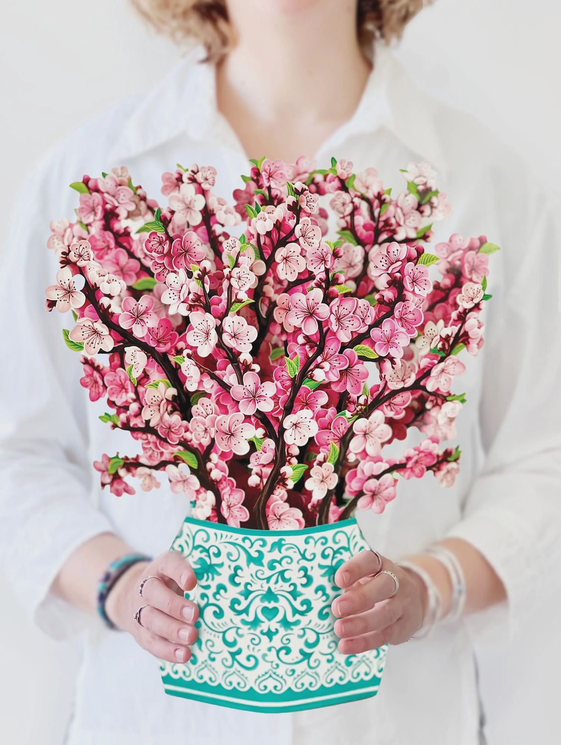 FP Cherry Blossoms Bouquet Greeting Card