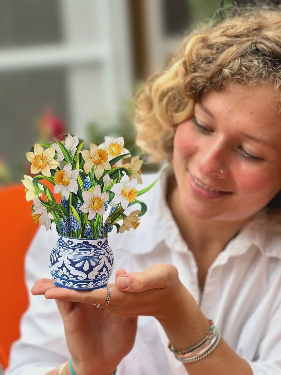 FP Mini English Daffodils Bouquet Greeting Card