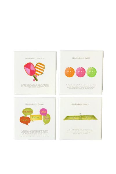 DI Pickleball Coaster Set