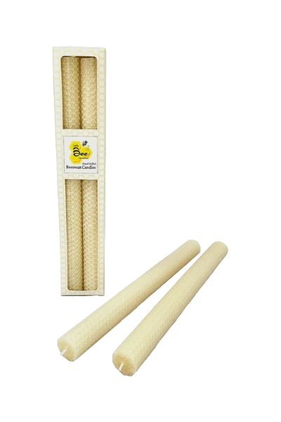 LB Hand Rolled Beeswax Taper 11" Candles