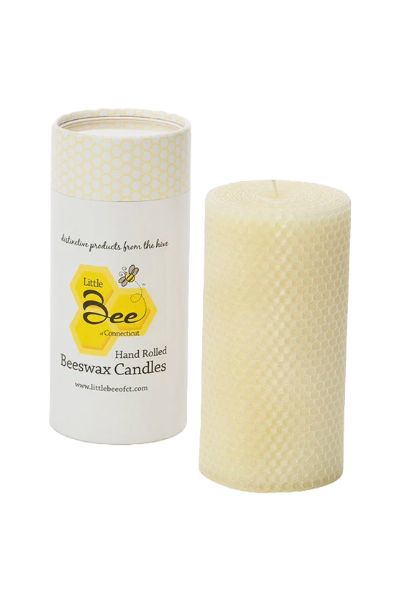 LB  Hand Rolled Beeswax  6x3 Pillar Candles