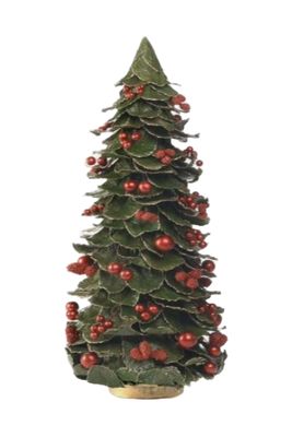 DG Butterfly Leaf 18&quot; Cone Tree w/Mixed Berries