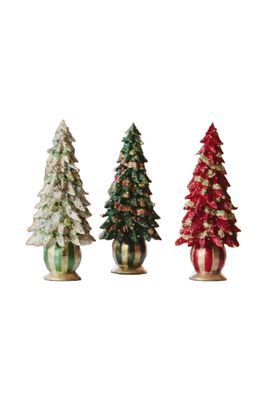 DG Traditional Green Merry Traditions  9&quot; Cone Tree