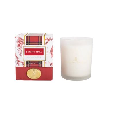 8O Festive Spice 5.6oz Soy Wax Candle